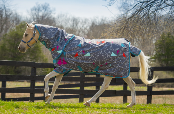 HORSEWARE Weidedecke Amigo Pony Plus Lite 0g-Origami/Teal