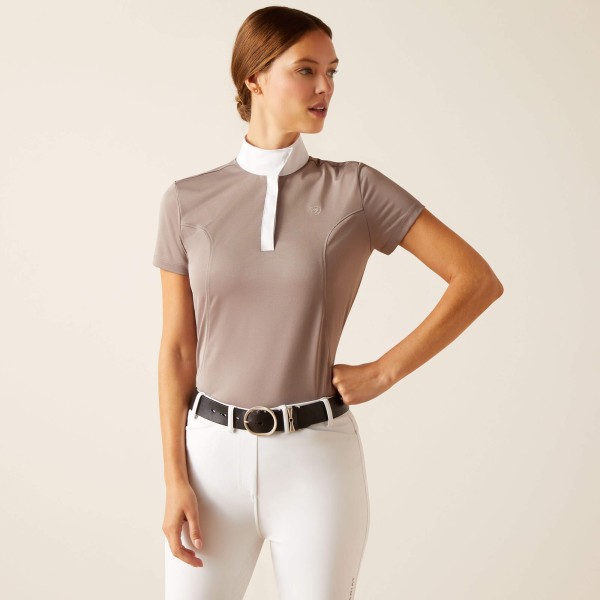 ARIAT Damen Turniershirt Aptos Show Shirt Zinc