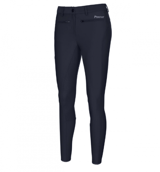 PIKEUR Damen Reithose Tessa Vollgrip Softshell Winter mit Handytasche