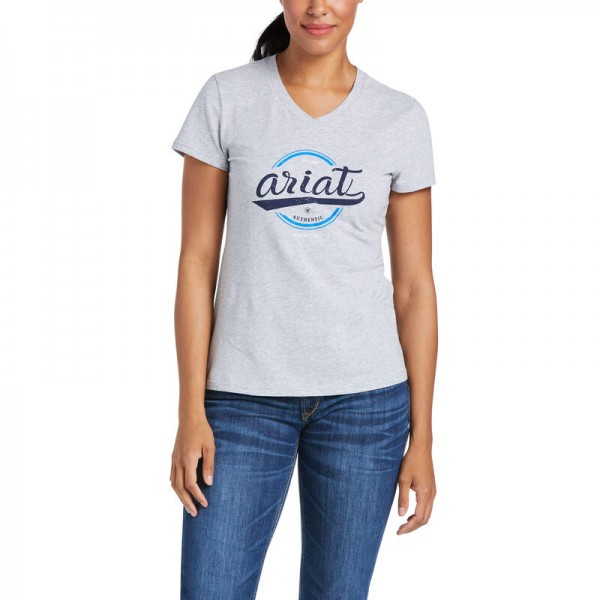 ARIAT Damen T-Shirt Authentic Logo